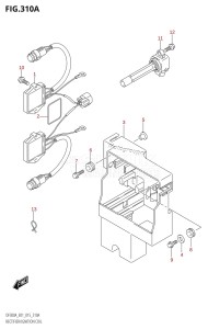 DF250A From 25003P-510001 (E01 E40)  2015 drawing RECTIFIER /​ IGNITION COIL