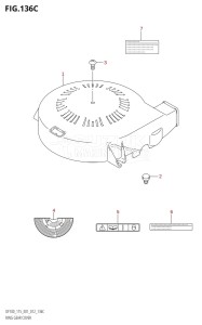 DF115Z From 11502Z-210001 (E01 E40)  2012 drawing RING GEAR COVER (DF115T:E01)