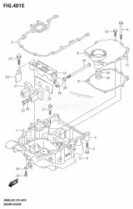 DF60A From 06002F-510001 (E01 E40)  2015 drawing ENGINE HOLDER (DF50A:E01)