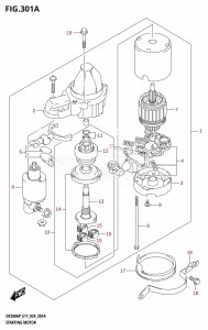 DF175AP From 17503P-440001 (E11)  2024 drawing STARTING MOTOR