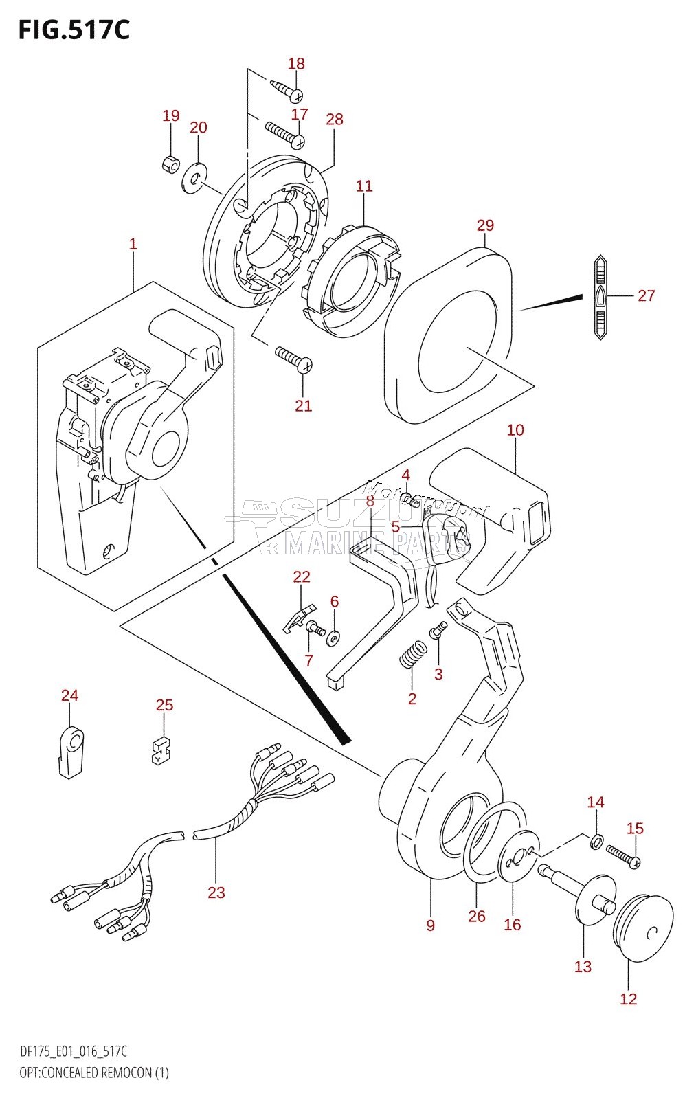 OPT:CONCEALED REMOCON (1) (DF150Z:E01)