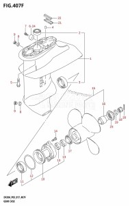 DF20A From 02002F-710001 (P03)  2017 drawing GEAR CASE (DF15A:P03)