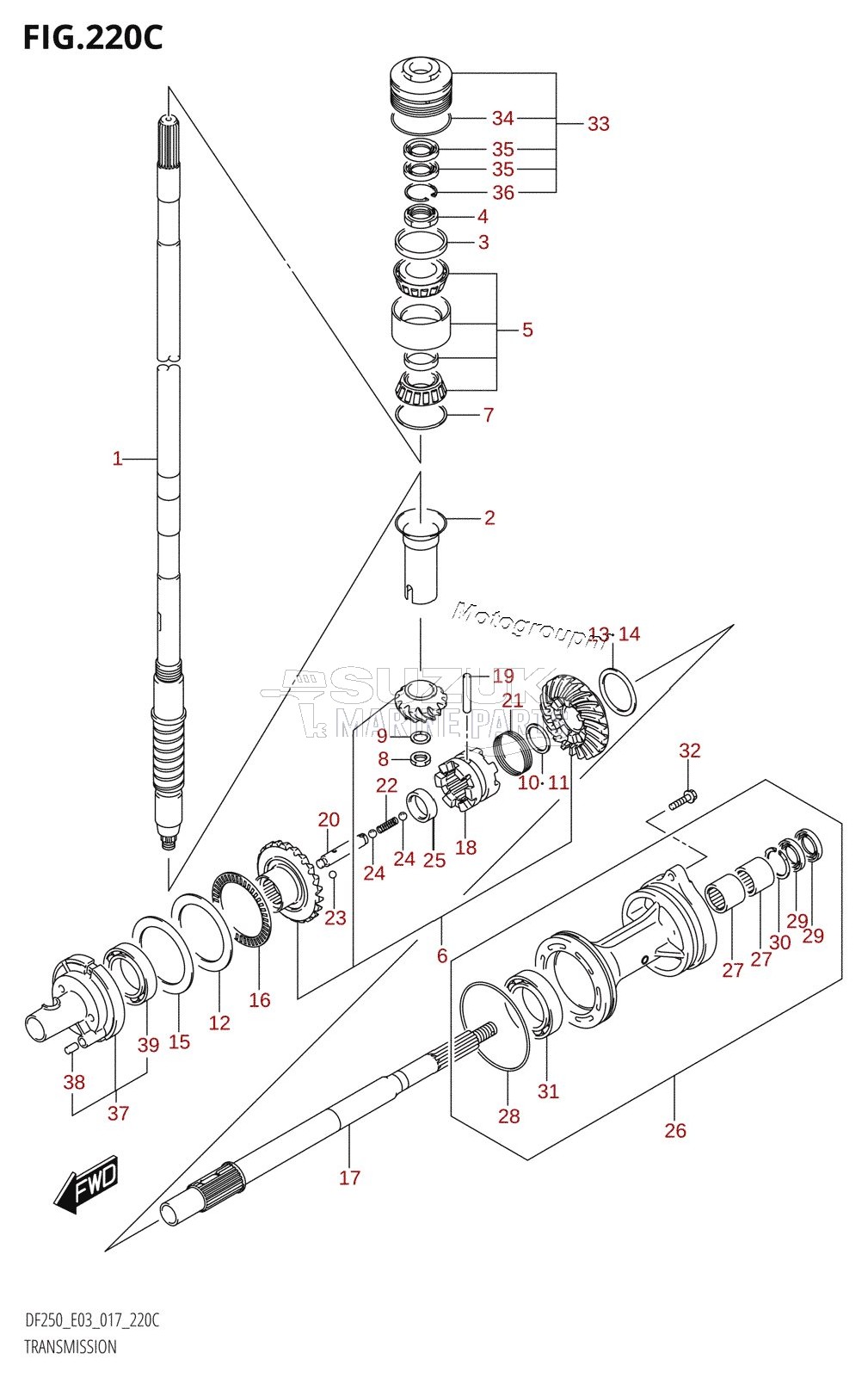 TRANSMISSION (DF225T:E03)