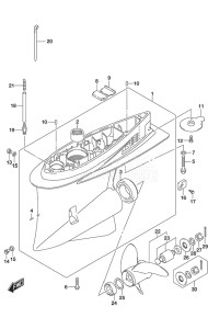 DF 250 drawing Gear Case SS Model