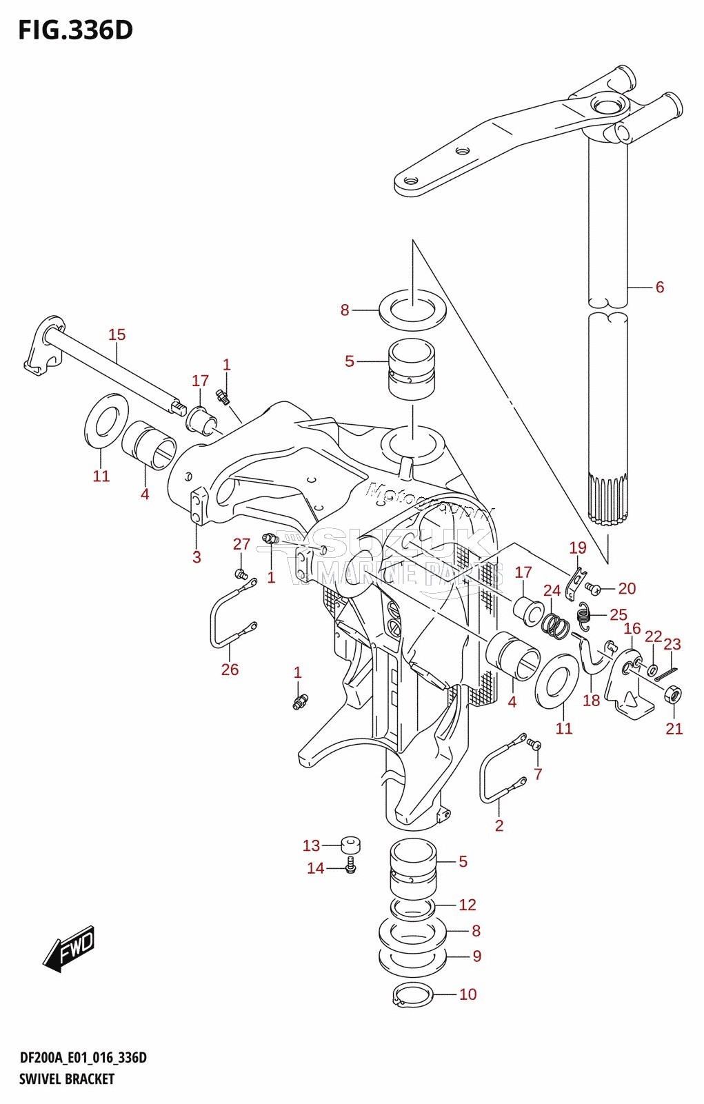 SWIVEL BRACKET (DF200AZ:E40)