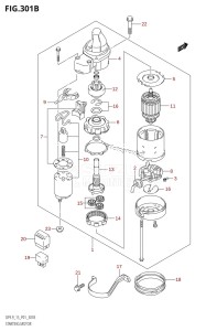 DF9.9 From 00992F-510001 (P01)  2005 drawing STARTING MOTOR (K5,K6,K7,K8,K9,K10,011)