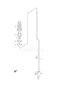 Outboard DF 6 drawing Shift Rod