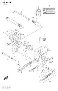 02002F-910001 (2019) 20hp P01 P40-Gen. Export 1 (DF20A) DF20A drawing CLAMP BRACKET (DF9.9B,DF15A,DF20A:P01)