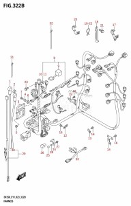 DF200Z From 20002Z-040001 (E01 E40)  2020 drawing HARNESS (DF225T,DF225Z)