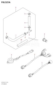 DF225Z From 22501Z-780001 (E01 E40)  2007 drawing OPT:HARNESS (K4,K5,K6,K7)