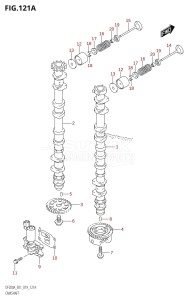 DF200A From 20003F-910001 (E01 E40)  2019 drawing CAMSHAFT (DF200AT,DF200AZ)