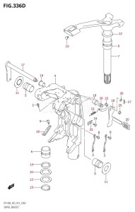 DF115AZ From 11503Z-410001 (E03)  2014 drawing SWIVEL BRACKET (DF140AT:E03)