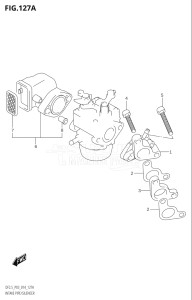 00252F-410001 (2014) 2.5hp P03-U.S.A (DF2.5) DF2.5 drawing INTAKE PIPE / SILENCER