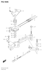 15002Z-810001 (2018) 150hp E01 E40-Gen. Export 1 - Costa Rica (DF150Z) DF150Z drawing THROTTLE ROD