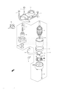 Outboard DF 60 drawing Starting Motor