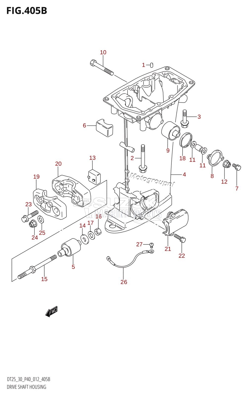 DRIVE SHAFT HOUSING (DT30:P40)