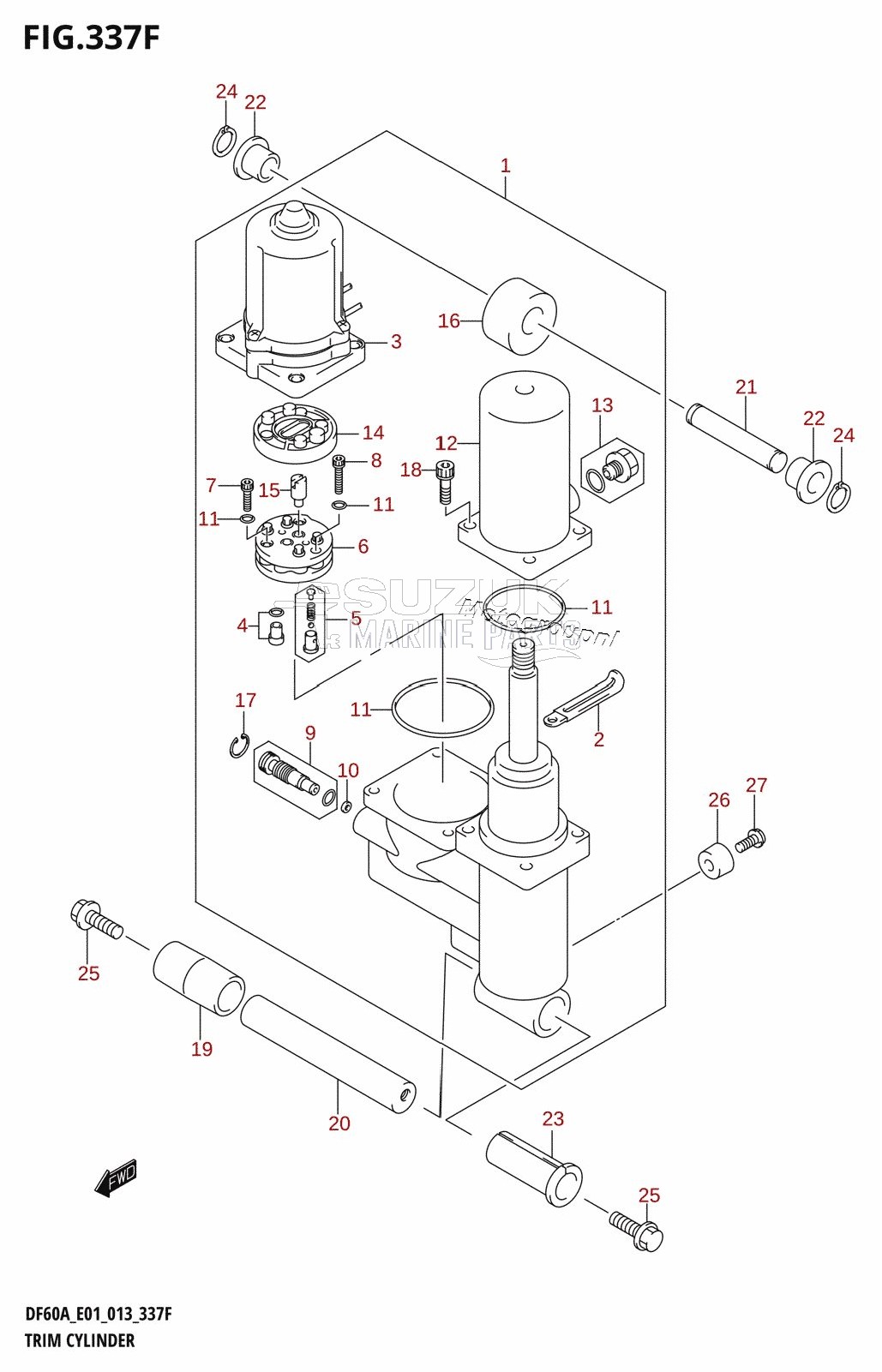 TRIM CYLINDER (DF60A:E01)