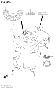 DF175TG From 17502F-510001 (E01 E40)  2015 drawing SILENCER /​ RING GEAR COVER (DF150T:E40)