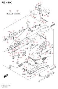 04005F-240001 (2022) 40hp E34-Italy (DF40ASVT  DF40ASVT) DF40A drawing TILLER HANDLE (DF60ATH,DF50AVTH,DF60AVTH)