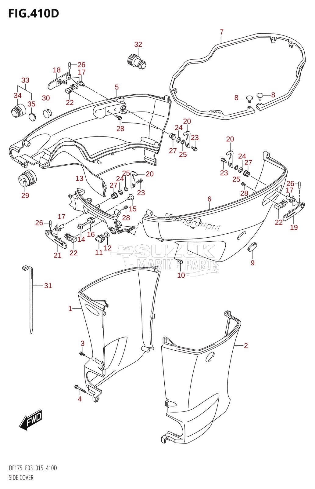 SIDE COVER (DF150ZG:E03)