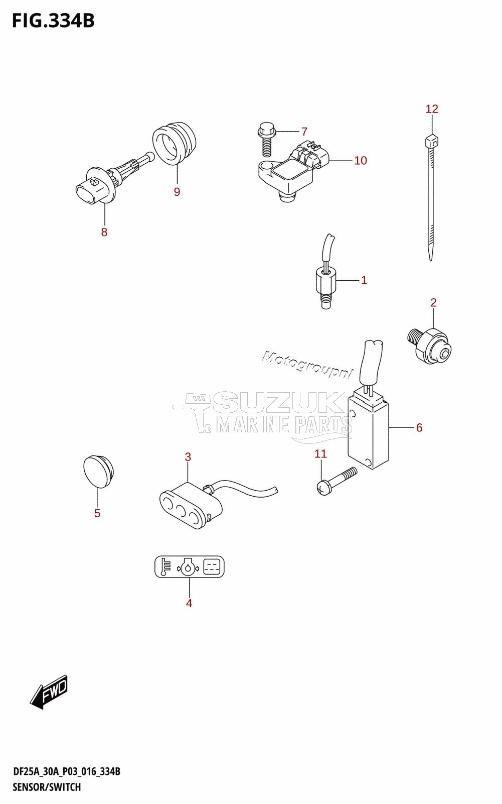 SENSOR /​ SWITCH (DF25AR:P03)