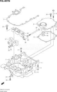 05004F-410001 (2014) 50hp E01-Gen. Export 1 (DF50AVT  DF50AVTH) DF50A drawing ENGINE HOLDER (DF50AVT:E01)