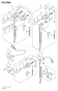 11503F-510001 (2005) 115hp E01 E40-Gen. Export 1 - Costa Rica (DF115AT) DF115A drawing OPT:SWITCH