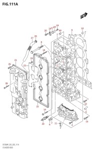 DF150A From 15003F-040001 (E03)  2020 drawing CYLINDER HEAD