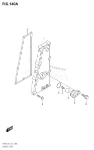 DF90A From 09003F-510001 (E01 E40)  2015 drawing EXHAUST COVER