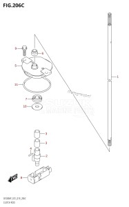 DF200AP From 20003P-910001 (E01 E40)  2019 drawing CLUTCH ROD (DF200AP:E40)