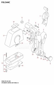 DF20A From 02002F-040001 (E01 P01 P40)  2020 drawing OPT:REMOTE CONTROL ASSY SINGLE (1) (DF20AR,DF20AT)