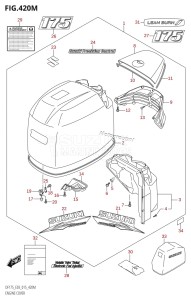 DF150Z From 15002Z-510001 (E03)  2015 drawing ENGINE COVER (DF175TG:E03)