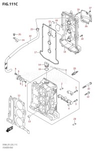 DF60A From 06002F-040001 (E01 E40)  2020 drawing CYLINDER HEAD (DF50A,DF50ATH,DF50AVTH)