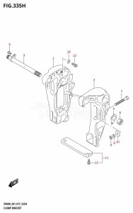 DF40A From 04004F-710001 (E34-Italy)  2017 drawing CLAMP BRACKET (DF60A:E40)