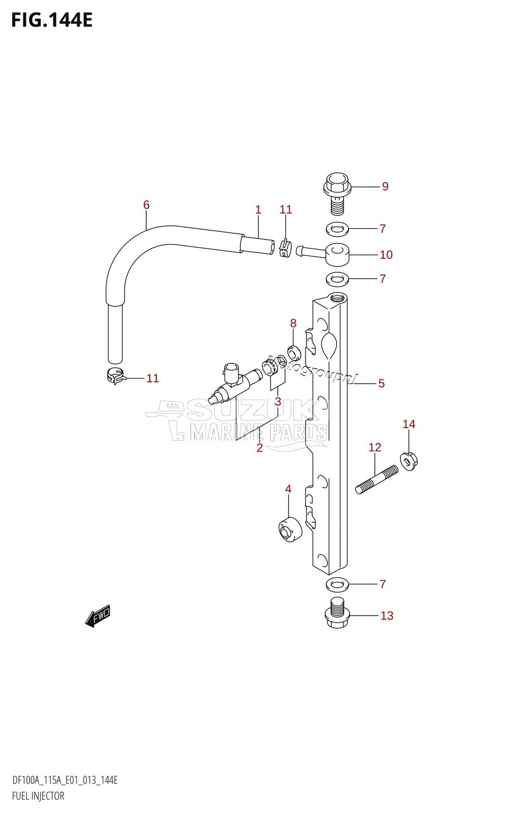 FUEL INJECTOR (DF115AZ:E01)