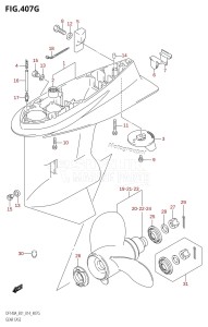 DF140AZ From 14003Z-410001 (E01)  2014 drawing GEAR CASE (DF140AT:E01)