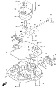 Outboard DF 225 drawing Engine Holder