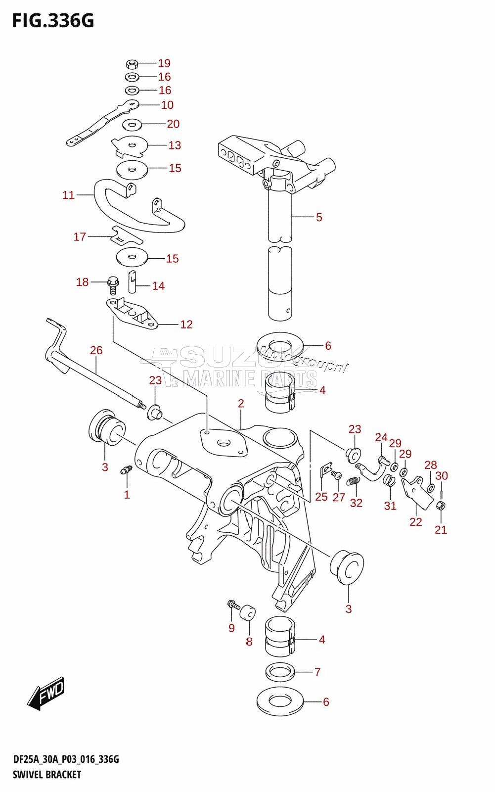 SWIVEL BRACKET (DF30ATH:P03)