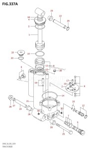 DF50 From 05001F-880001 (E03)  2008 drawing TRIM CYLINDER ((DF40T,DF50T):(X,Y))