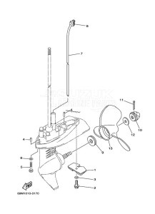 F2-5MSHD drawing PROPELLER-HOUSING-AND-TRANSMISSION-2