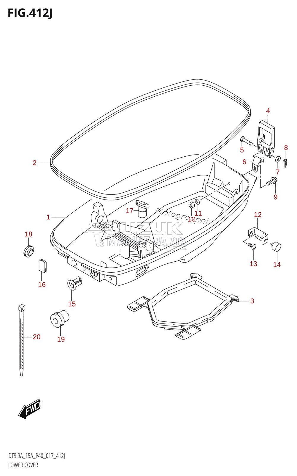 LOWER COVER (DT15AK:P36)