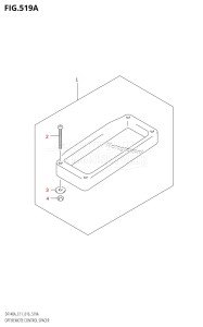 DF115AZ From 11503Z-610001 (E01 E3 E11 E40)  2016 drawing OPT:REMOTE CONTROL SPACER