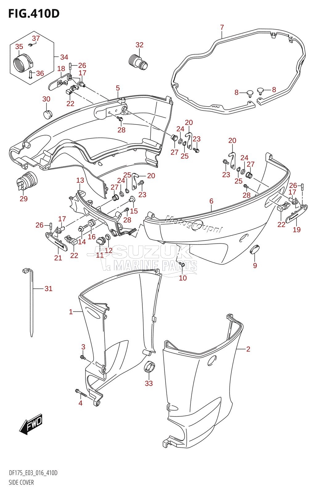 SIDE COVER (DF150ZG:E03)