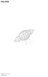 14004Z-140001 (2021) 140hp E11 E40-Gen. Export 1-and 2 (DF140BZG) DF140BZG drawing SQUEEZE PUMP (E11)