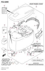 DF250A From 25003P-610001 (E01 E40)  2016 drawing ENGINE COVER (DF250A:E40)