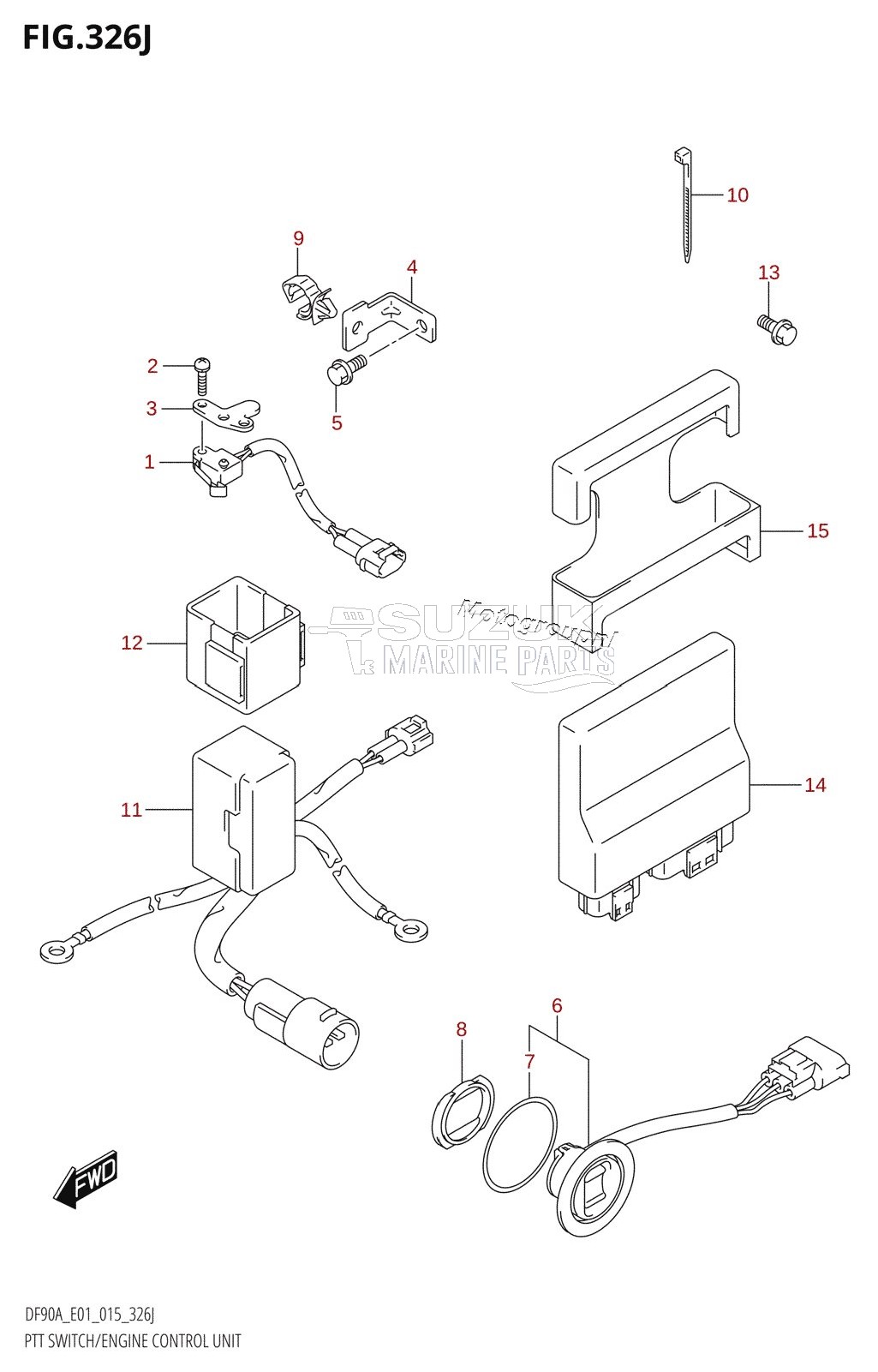 PTT SWITCH /​ ENGINE CONTROL UNIT (DF90ATH:E01)