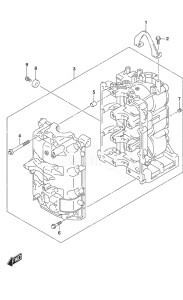 Outboard DF 40A drawing Cylinder Block