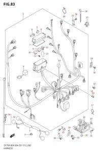 08002F-310001 (2013) 80hp E40-Costa Rica (DF80A) DF80A drawing HARNESS (DF80A E01)