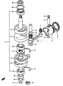 DT16 From C-10001 ()  1982 drawing CRANKSHAFT