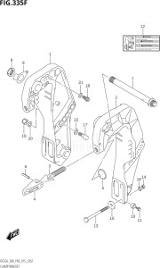 03003F-510001 (2005) 30hp P03-U.S.A (DF30AT  DF30ATH  DT30K10  DT30RK10) DF30A drawing CLAMP BRACKET (DF30AT:P03)